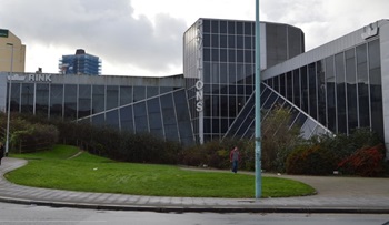 Exterior of Plymouth Pavilions live music venue